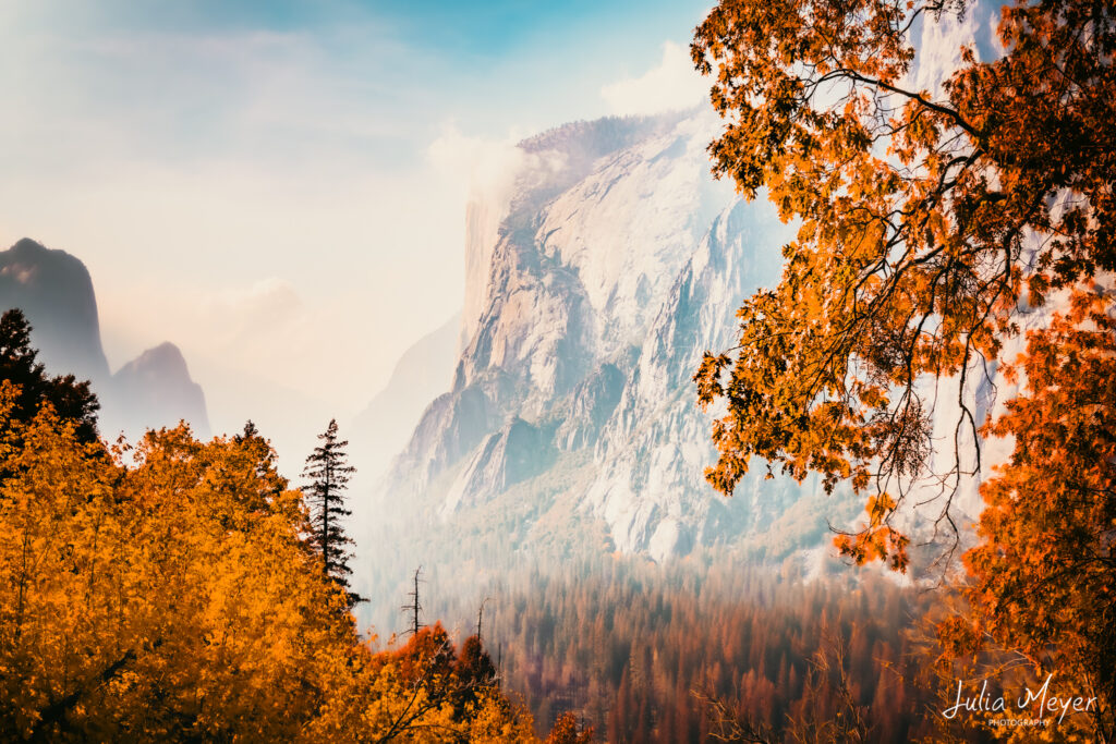 El Capitan With Fall Colors