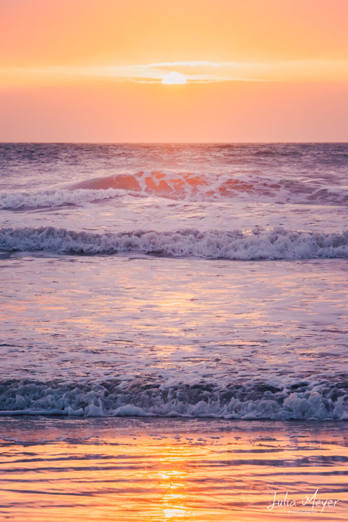 Morning Sunrise and Waves